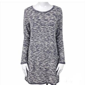 Lou & Grey Marbled Heather Gray Long Sleeve Dress-Women’s Size Medium